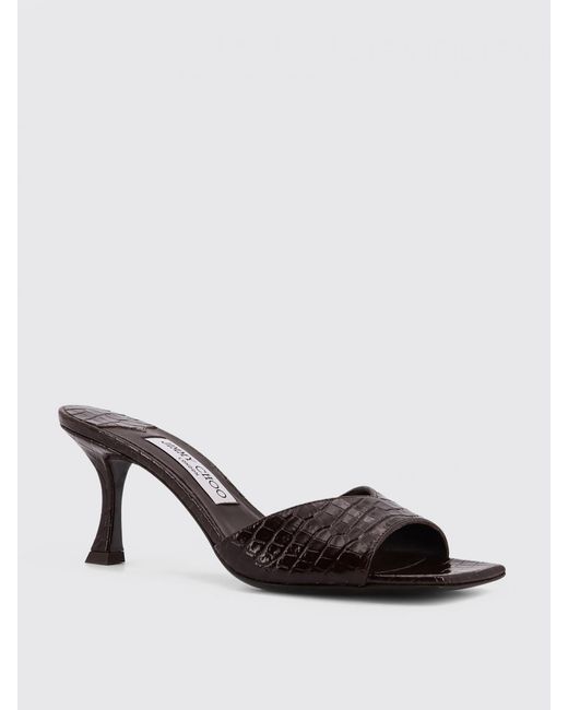 Jimmy Choo Brown Skye Mules By
