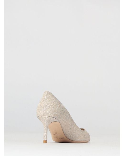 Jimmy Choo Natural Romy Glitter Pumps