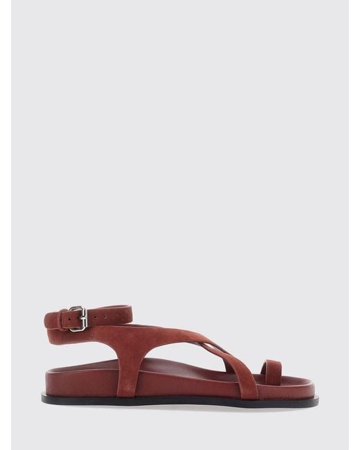 A.Emery Red Heeled Sandal