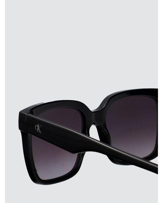 Calvin Klein White Cat-Eye Sunglasses