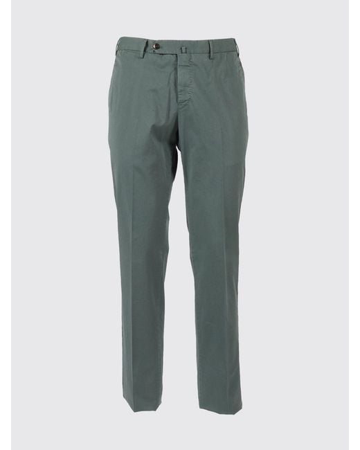 PT01 Gray Stretch Cotton Chino Trousers for men