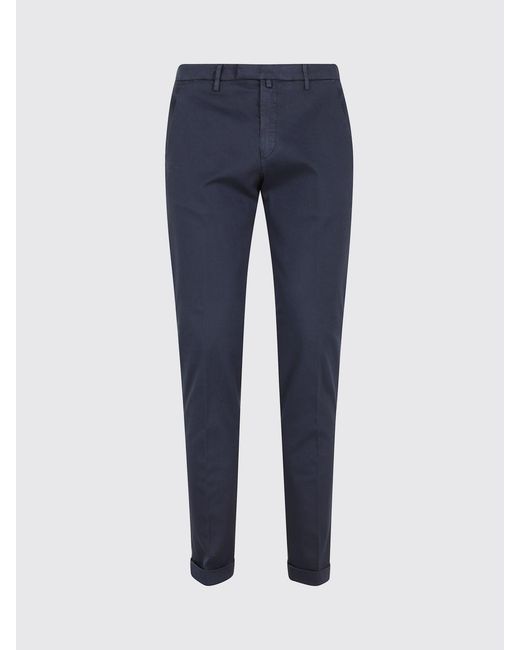 Briglia 1949 Blue Cotton Chino Trousers for men