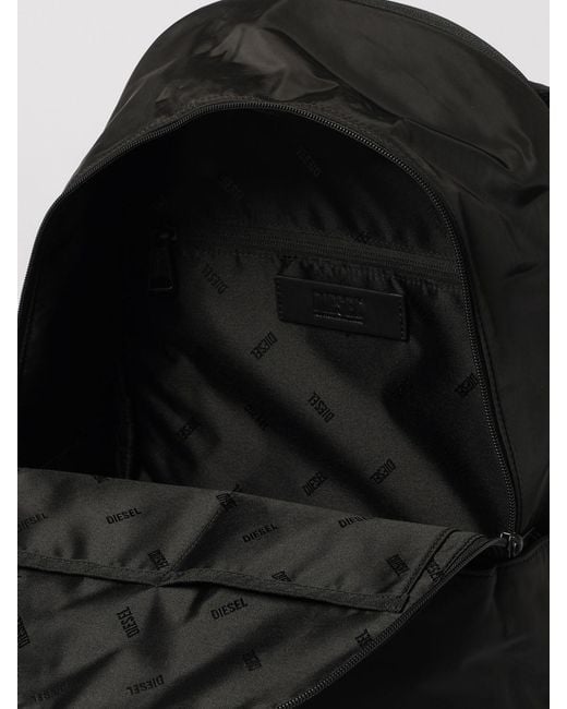 DIESEL Black Nylon D-Pack Backpack for men