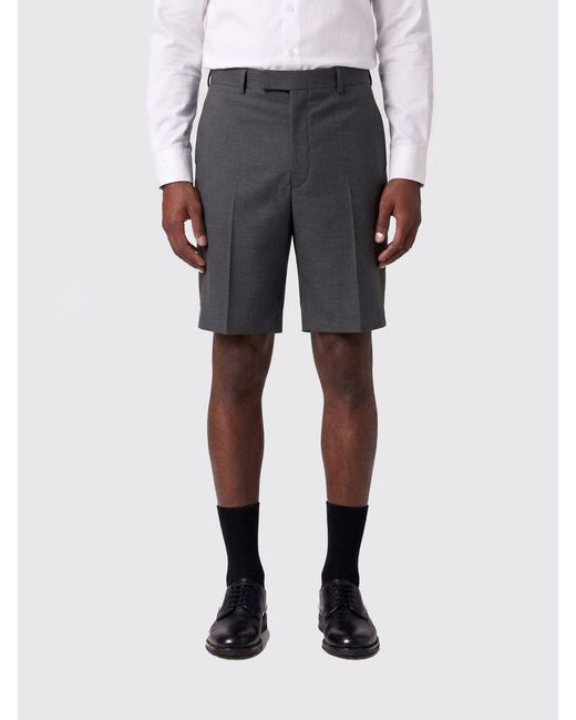 Jil Sander Gray Tailored Virgin Wool Shorts for men
