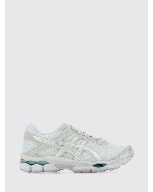Asics White Gel-Cumulus 16 Synthetic Leather And Mesh Sneakers With Logo