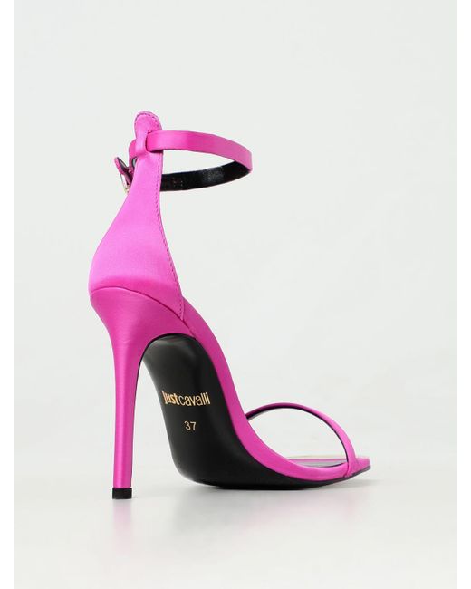 Just Cavalli Pink Heeled Sandals