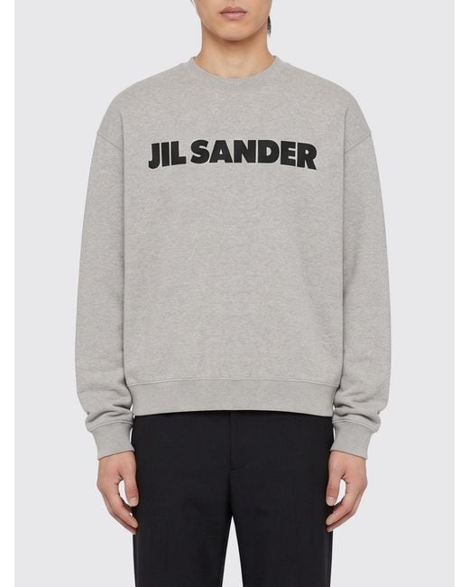 Jil Sander Gray Sweatshirt for men