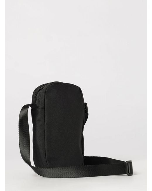 EA7 Black Printed Logo Polyester Bag for men