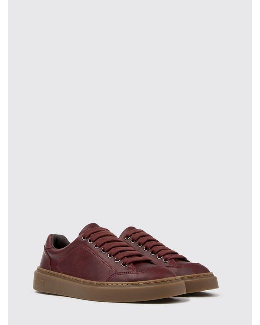 Camper Brown Runner Twentyfive Sustainable Smooth Leather Low Top Trainers