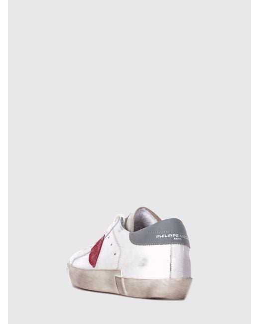 Philippe Model White Prsx Used Leather Sneakers for men