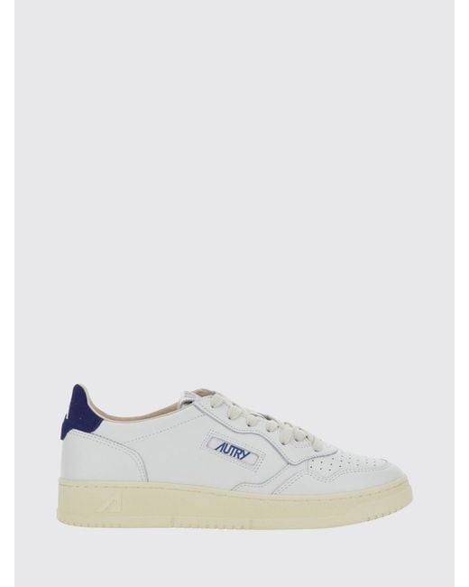 Autry White Medalist Low Top Sneakers for men