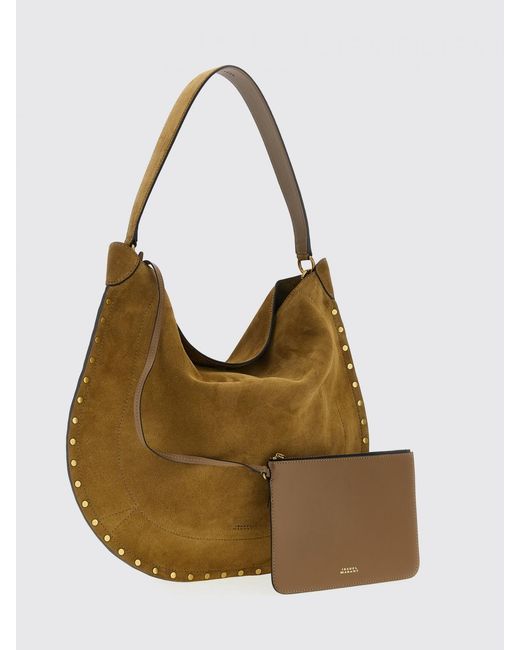 Isabel Marant Natural Oskan Suede Bag