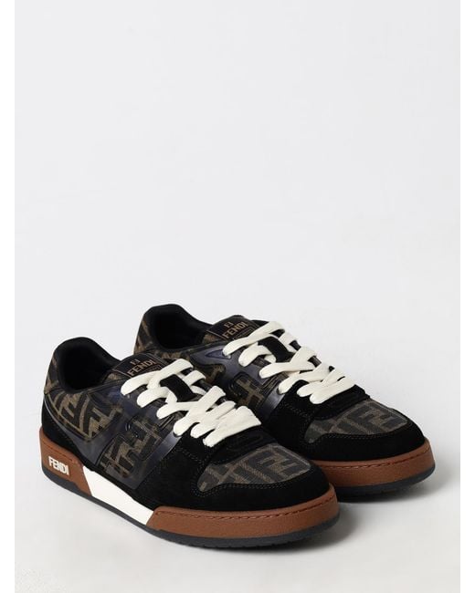 Fendi Black Match Sneakers for men