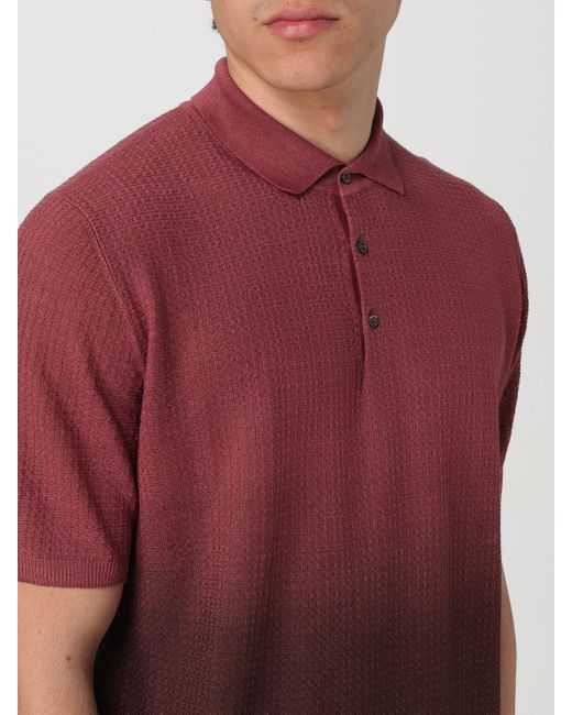 Corneliani Red Polo Shirt for men