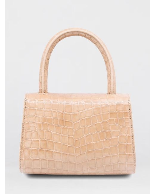 By Far Natural Mini 2.0 Croc Print Leather Bag