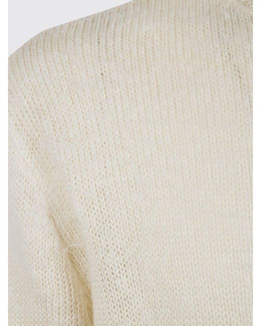 Avant Toi Natural Linen Crew Neck Sweater for men