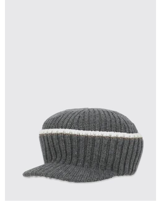 Brunello Cucinelli Gray Hat