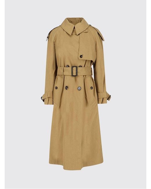 Burberry White Double-Breasted Trench Coat