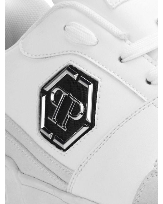 Philipp Plein White Low-Top Sneakers for men