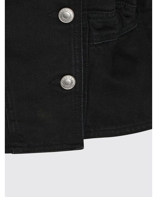 Isabel Marant Blue Double-Breasted Cropped Jacket