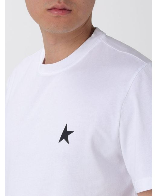 Golden Goose Deluxe Brand White Cotton Small Star T-Shirt for men