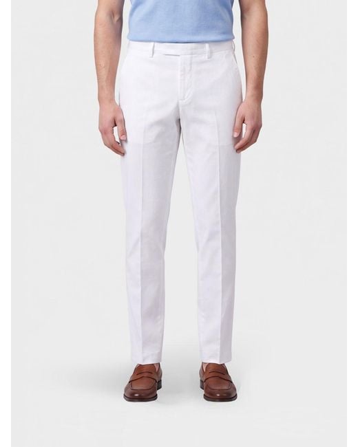 PT01 White Chino Trousers for men