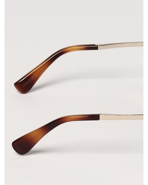 Max Mara Natural Acetate And Metal Sunglasses