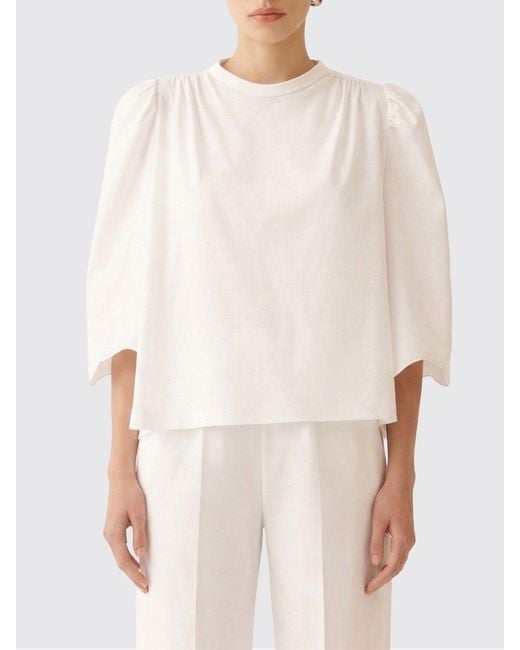 Fabiana Filippi White Cotton Top