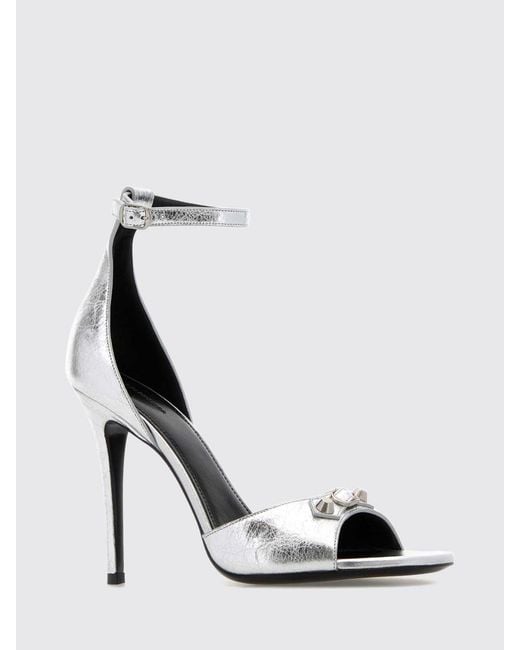 Balenciaga White Heeled Sandal