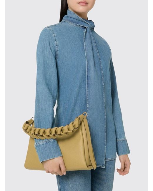 Coccinelle Metallic Boheme Grained Leather Bag