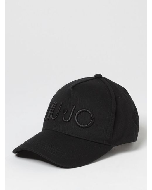 Cappello in cotone con logo di Liu Jo in Black
