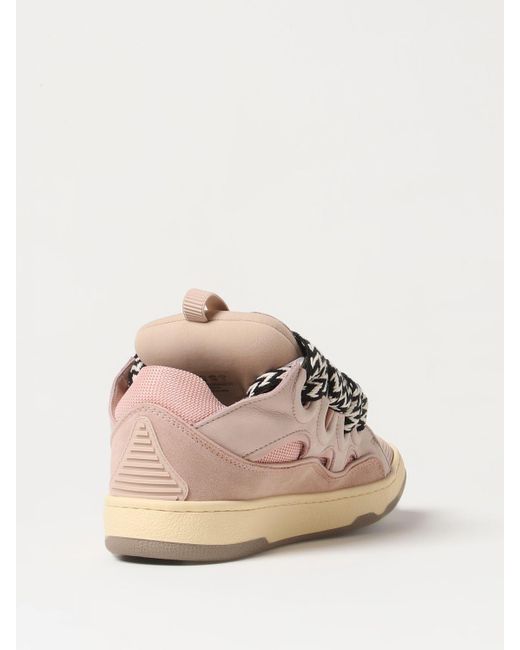 Sneakers Curb in pelle di Lanvin in Pink