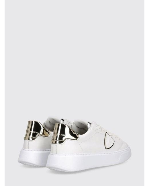 Philippe Model White Temple Leder-Sneakers