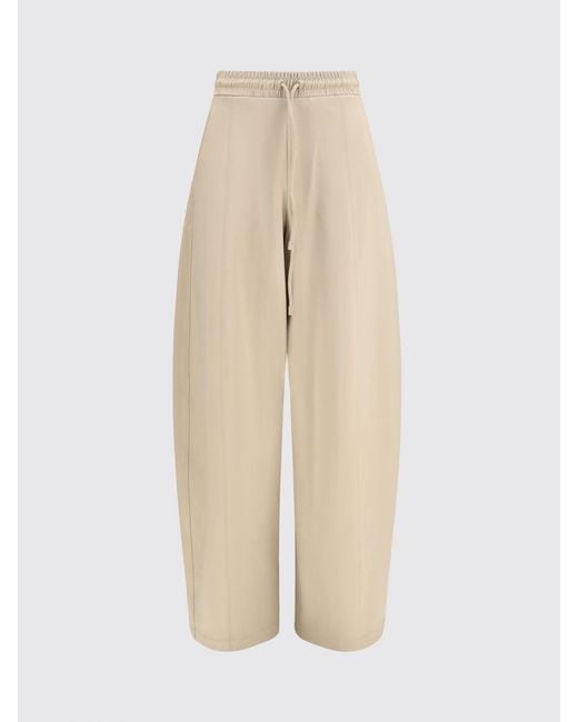 Max Mara Natural Olmo Wide-Leg High-Waisted Technical Fabric Jogging Trousers