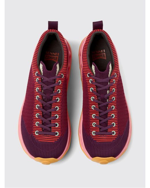 Camper Red Pelotissima Sunnei X Recycled Fabric Sneakers for men