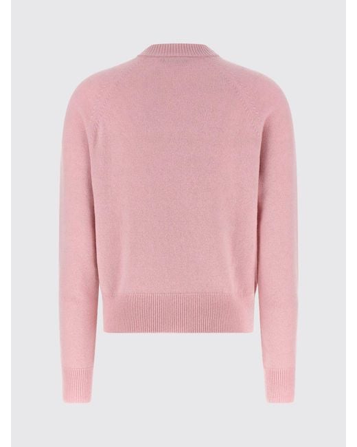 Balmain Pink Cashmere Pullover With Buttons