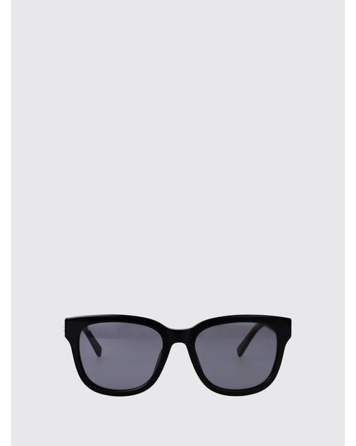 Gucci White Cat-Eye Acetate Sunglasses With Gg Monogram And Dark Lenses