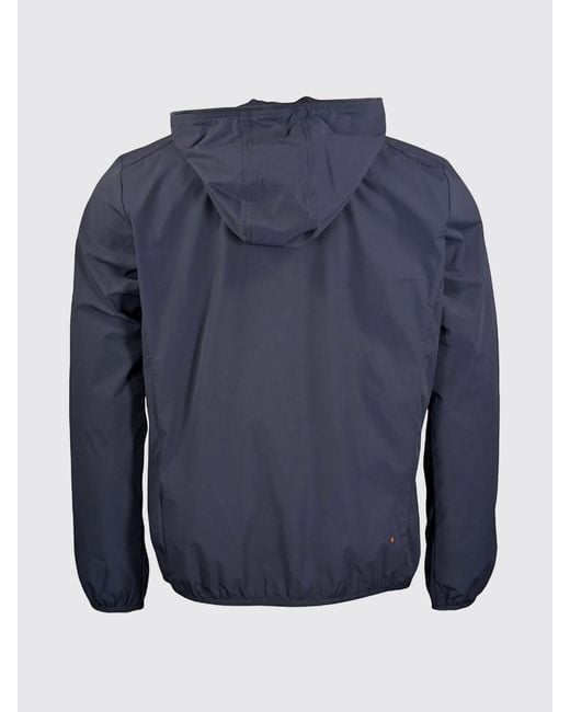 Save The Duck Blue Nylon Windbreaker for men