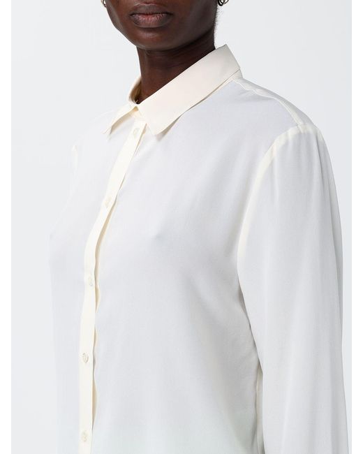 Pinko White Classic Silk Shirt
