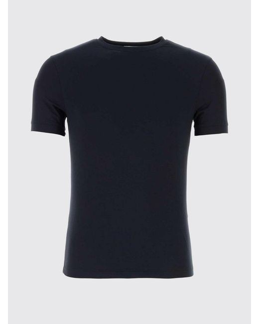 Giorgio Armani Blue Viscose T-Shirt for men