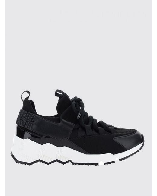 Pierre Hardy Black Leather And Neoprene Sneakers