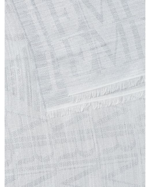 Sciarpa in misto modal di Emporio Armani in White