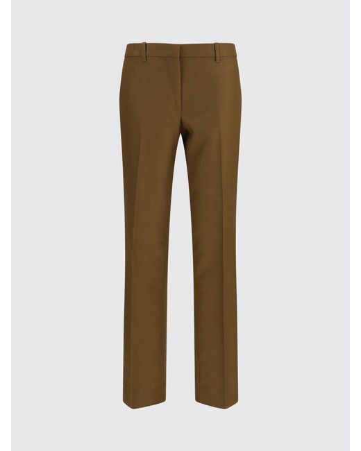 Burberry Brown Wool Slim Fit Trousers