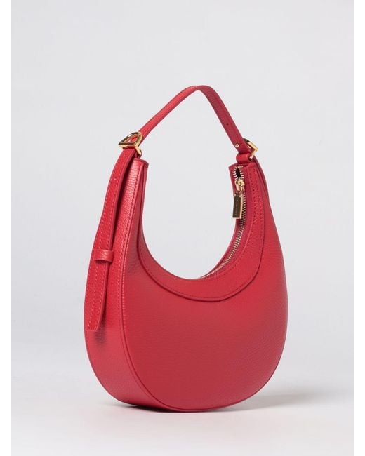 Coccinelle Red Whisper Mini Grained Leather Bag