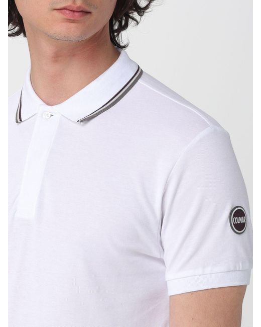 Colmar White Cotton Polo Shirt for men
