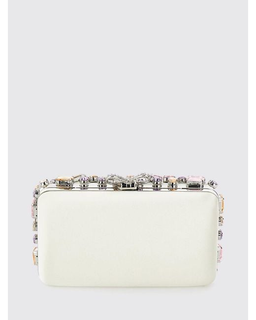 Self-Portrait Multicolor Multi Crystal Clutch