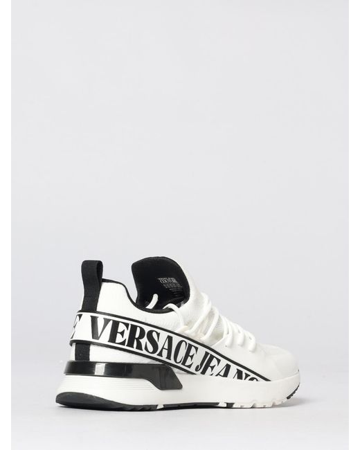 Versace Jeans Couture White Mesh Sneakers for men
