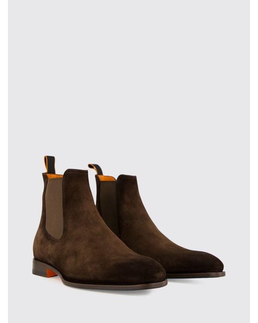 Santoni Brown Boot for men