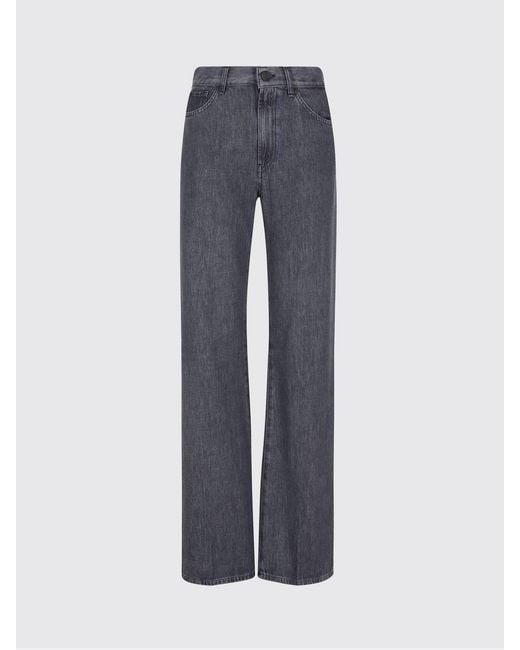 Vaqueros Wide-Leg De Denim De Algodón Dondup de color Blue