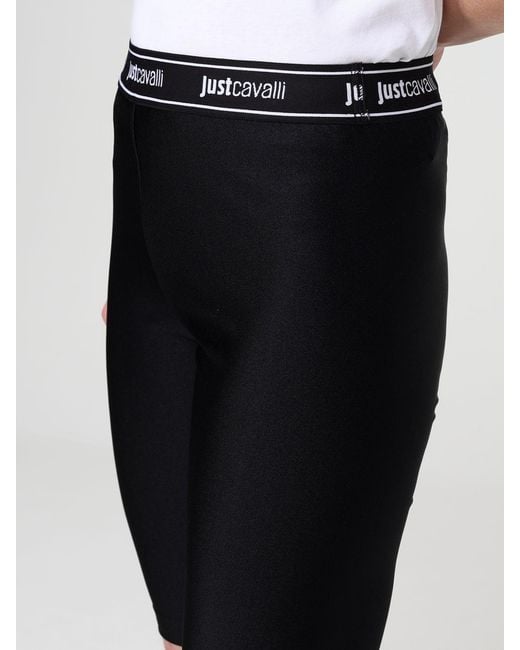 Just Cavalli Black Technical Fabric Shorts
